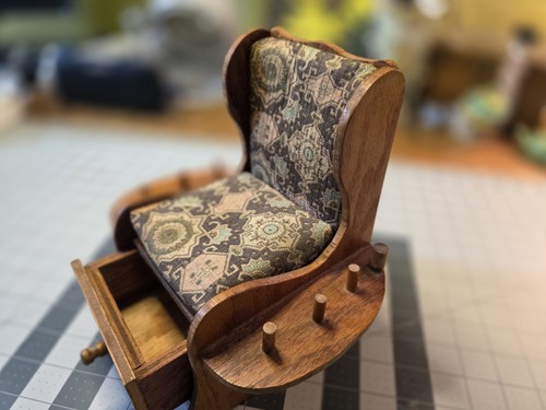 Wooden rocking chair pin - rocking,