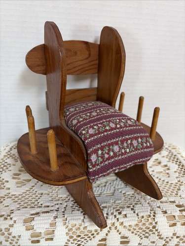 Vtg wooden hand made sewing - wooden,