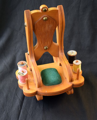Vintage wooden rocking chair - wooden,