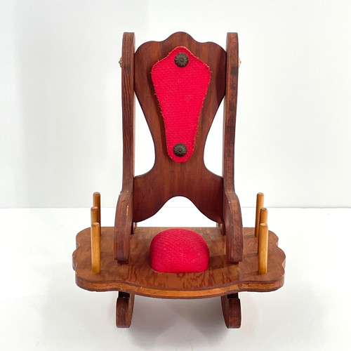 Vtg wooden rocking - vtg,