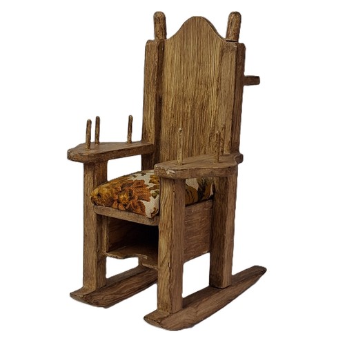 Vtg wooden rocking chair pin - vtg,