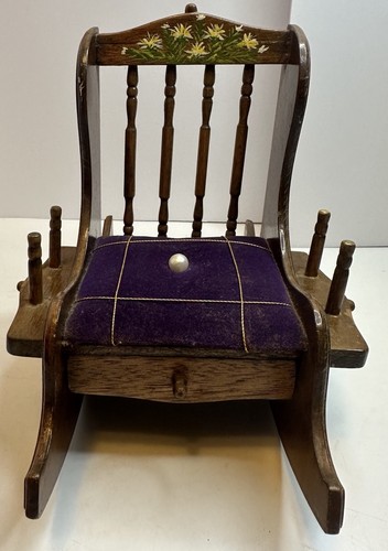 Vintage wooden sewing caddy - sewing,