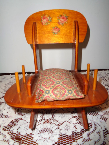 Vintage wooden rocking chair - vintage,