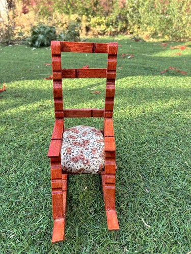 Miniature wooden rocking chair - wooden,