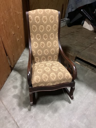 Antique wooden rocking chair - wooden,