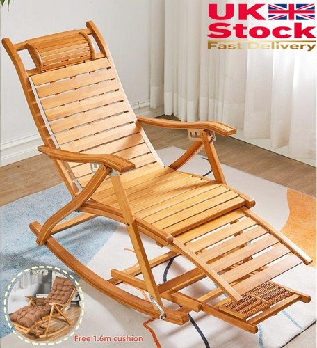Wooden deck chair - chair, patio