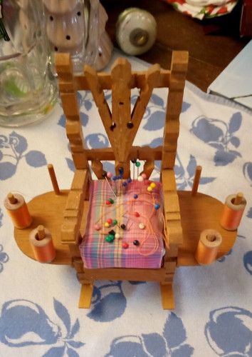 Vintage wooden rocking chair - vintage,