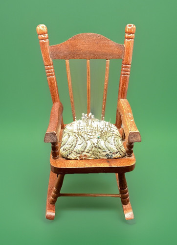 Vtg wooden rocking chair - vtg,