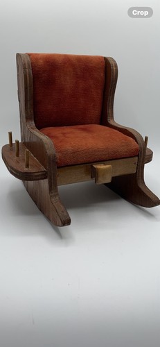 Vintage velvet and - and, wooden