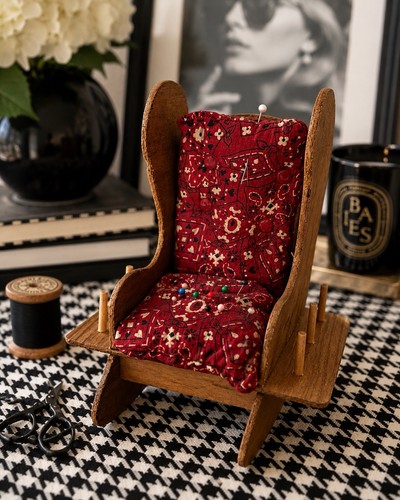 Vtg wooden rocking - wooden, chair
