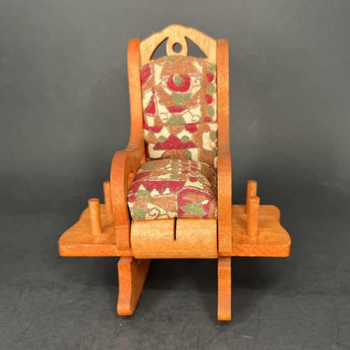 Vtg rocking chair pin cushion - vtg,