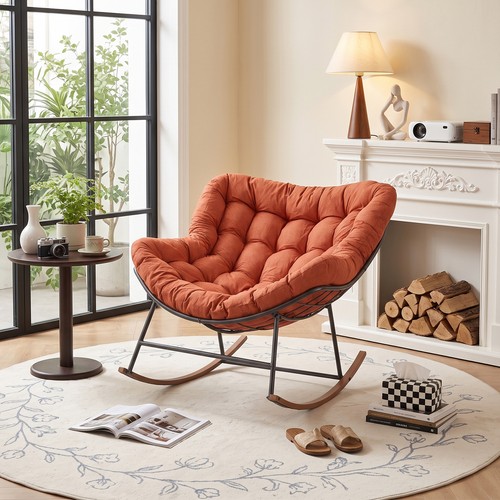 Cushioned nest rocking chair - cushioned,