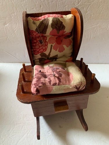 Vintage wooden rocking - rocking, chair