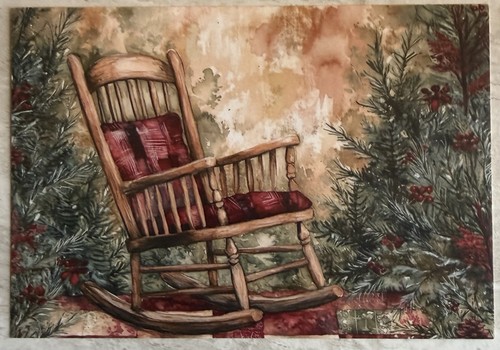 Wooden rocking chair - wooden,